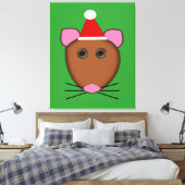 Scanvas met vier kerst canvas afdruk (Insitu (Slaapkamer))