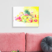 Scanvasafdruk voor fijne vruchten canvas afdruk (Insitu (Woonkamer))