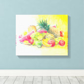 Scanvasafdruk voor fijne vruchten canvas afdruk (Insitu (Houten vloer))