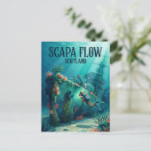 Scapa Flow Schotland Briefkaart (Staand voorkant)