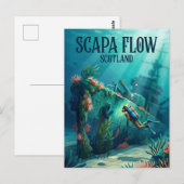 Scapa Flow Schotland Briefkaart (Voorkant / Achterkant)