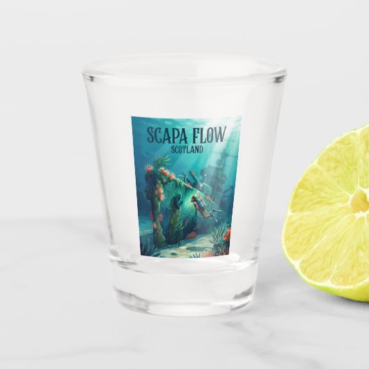 Scapa Flow Schotland Shot Glas (Voorkant)