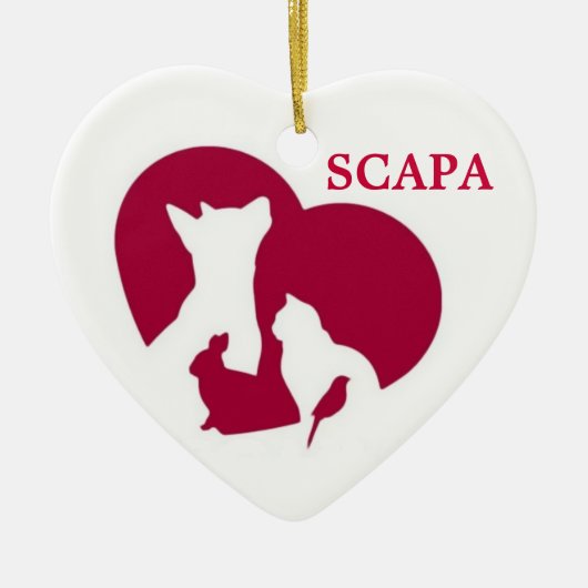SCAPA Logo-versiering Keramisch Ornament (Voorkant)