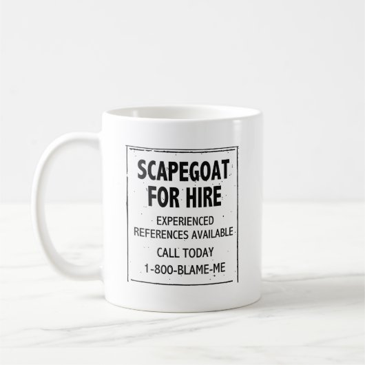 Scapegoat voor huur koffiemok (Links)