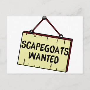 Scapegoats Wanted Briefkaart