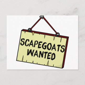 Scapegoats Wanted Briefkaart