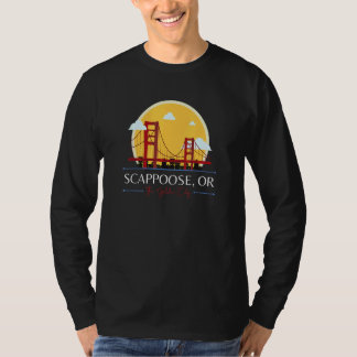 Scappoose OR Golden Gate Bridge Bad Geography Stup T-shirt