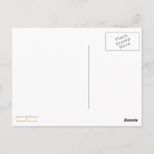 Scapula-gegevens Briefkaart (Achterkant)