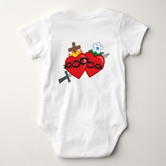 Scapular Baby Creeper (exclusief!) Romper (Achterkant)