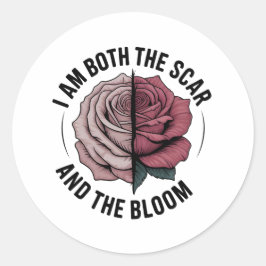 Scar & Bloom – Genezende Roos Sticker