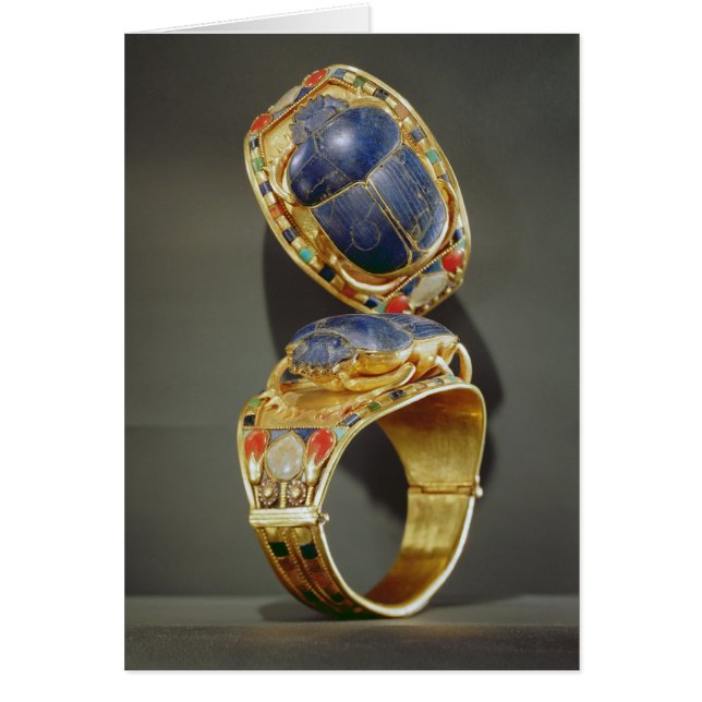 Scarab-armband, van de Tomb van Tutankhamun (Voorkant)