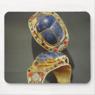 Scarab-armband, van de Tomb van Tutankhamun Muismat