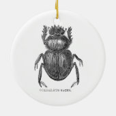 Scarab Beetel  pen en inkttekening Keramisch Ornament (Achterkant)