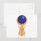 Scarab Beetle Briefkaart (Voorkant / Achterkant)