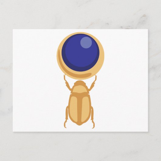 Scarab Beetle Briefkaart (Voorkant)