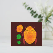 Scarab Beetle Briefkaart (Staand voorkant)