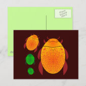 Scarab Beetle Briefkaart (Voorkant / Achterkant)