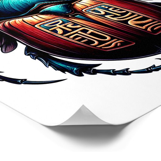 Scarab Beetle Poster (Hoek)