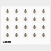 Scarab Beetle Ronde Sticker (Vel)