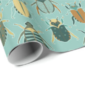 Scarab Beetles Cadeaupapier (Rol Hoek)