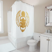 Scarab Egypt De Egyptische scharrelaar Scarab Beet Douchegordijn (In situ)