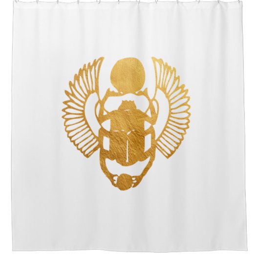 Scarab Egypt De Egyptische scharrelaar Scarab Beet Douchegordijn (Voorkant)