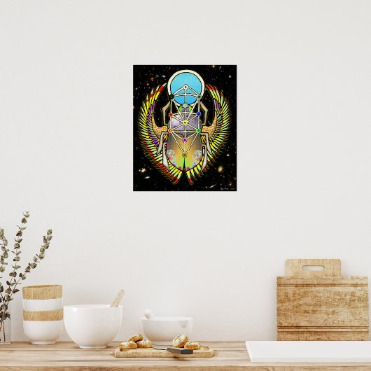 Scarab-levensboom Poster (Keuken)