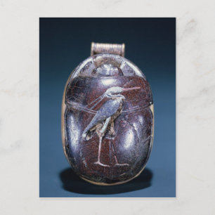 Scarab met Heron uit Tutankhamun Briefkaart