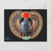 Scarab-pectoris, van de tombe van Tutankhamun Briefkaart (Voorkant)