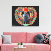 Scarab-pectoris, van de tombe van Tutankhamun Canvas Afdruk (Insitu (Woonkamer))