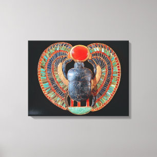 Scarab pectoris, van de tombe van Tutankhamun Canvas Afdruk