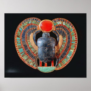 Scarab-pectoris, van de tombe van Tutankhamun Poster
