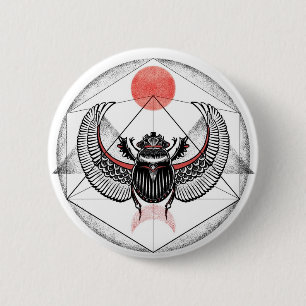 Scarab Ronde Button 5,7 Cm