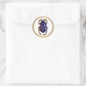 Scarab souvenir ronde sticker (Tas)