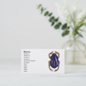Scarab souvenir visitekaartje (Staand voorkant)