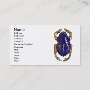 Scarab souvenir visitekaartje