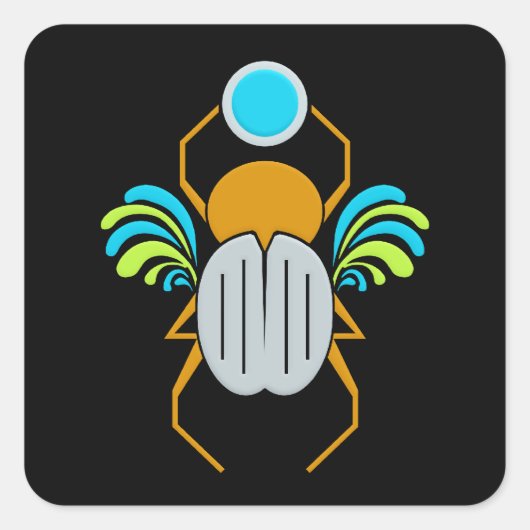 SCARAB-stickers Vierkante Sticker (Voorkant)