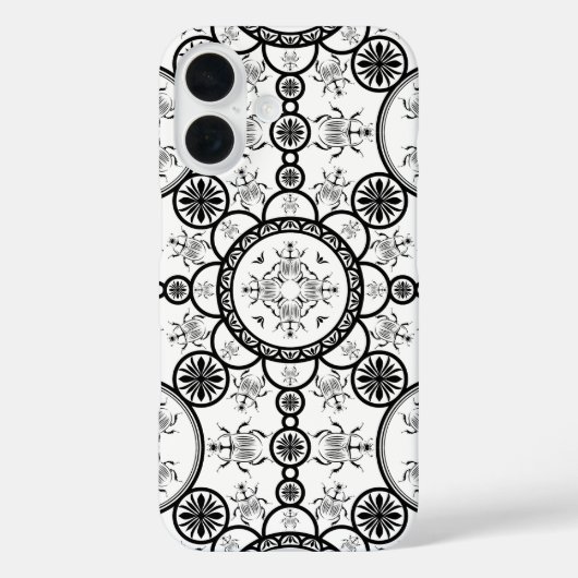 Scarab tegel lijnpatroon Case-Mate iPhone case (Achterkant)