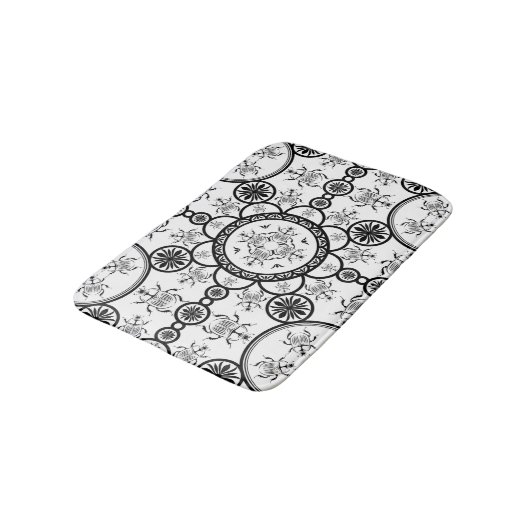 Scarab tegelpatroon badmat (Gekanteld)