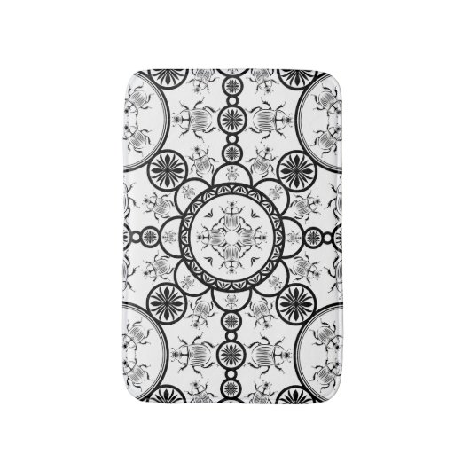 Scarab tegelpatroon badmat (Voorkant Verticaal)