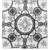 Scarab tegelpatroon douchegordijn (Voorkant)