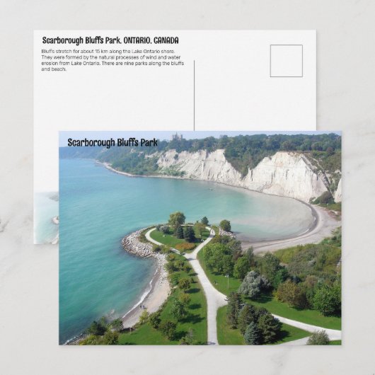 Scarborough Bluffs Park Briefkaart (Voorkant / Achterkant)