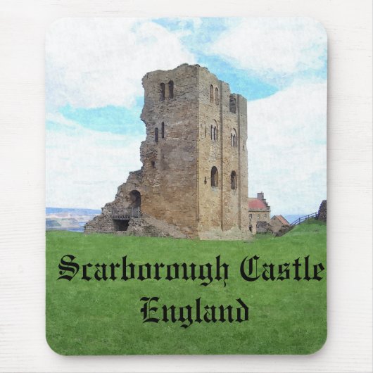 Scarborough Castle England mousemat Muismat (Voorkant)