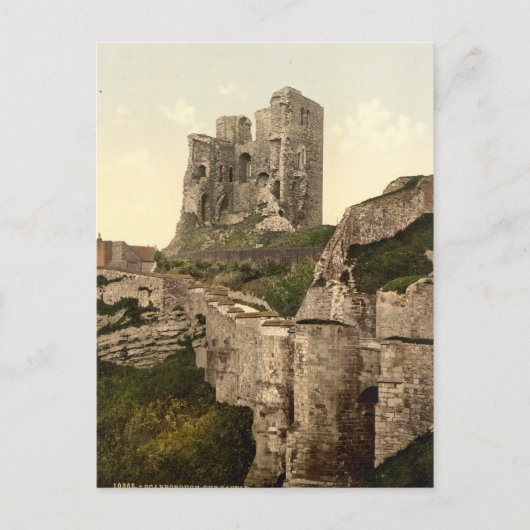 Scarborough Castle, Scarborough, Yorkshire, Vereni Briefkaart (Voorkant)