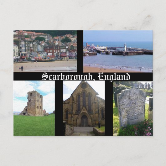Scarborough England briefkaart (Voorkant)
