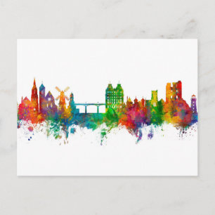 Scarborough England Skyline Briefkaart