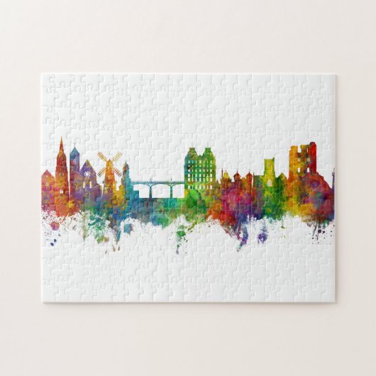 Scarborough England Skyline Legpuzzel (Horizontaal)