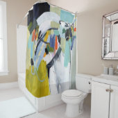 Scarborough Fair - Abstract Douchegordijn (In situ)