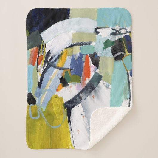 Scarborough Fair - Abstract Sherpa Deken (Voorkant)