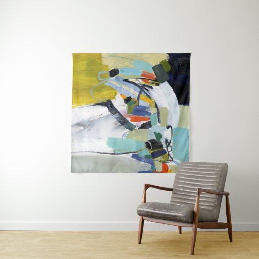 Scarborough Fair - Abstract Wandkleed (In Situ (horizontaal))